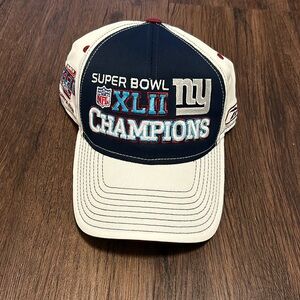 Authentic Sideline NY Giants Super Bowl XLII Champs Hat
